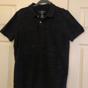 American Eagle Men’s Dark Gray Polo Size M
